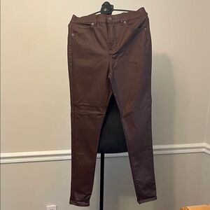 Express Dark Brown Skinny Jeans